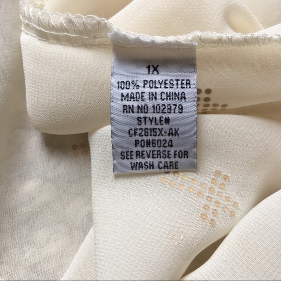 NWOT Ali & Kris: Flowy Tank w/gold crosses - Picture 5 of 7